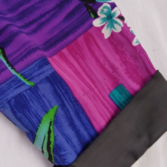 Vintage Willow Ridge Womens Blazer Blue Purple Floral Button Front Retro Large - Picture 5 of 11